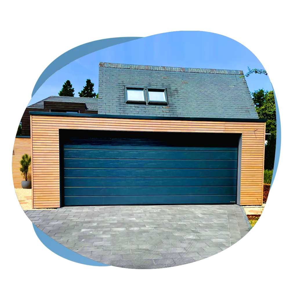 Klimagarage in Holzständerbauweise